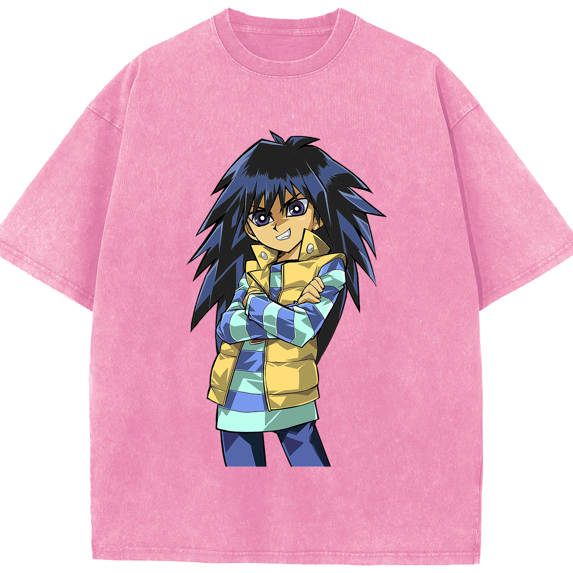 （画像用） 遊☆戯☆王 Yu-Gi-Oh! 綿100% ヴィンテージ風 半袖Tシャツ（フロントプリント）